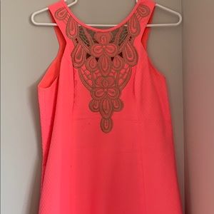 Lily Pulitzer size 4 hot pink and gold dress